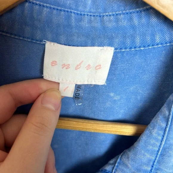 Blue Denim Dress - Size Large - Picture 2 of 3